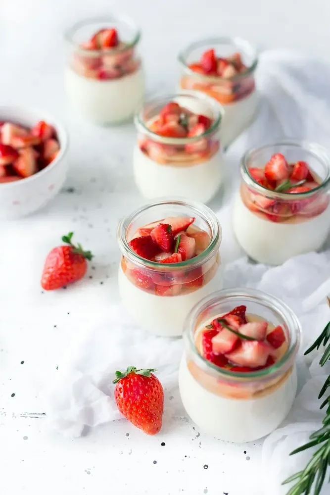 Strawberry Panna Cotta
